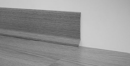 Skirting board profile - metalic, pvc, linoleum and carpet