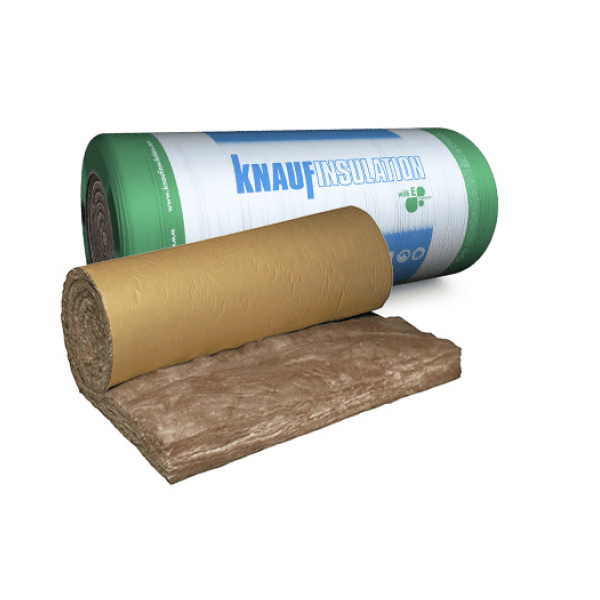 mineral wool - roll with paper