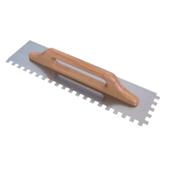 spatule crantée manche en bois