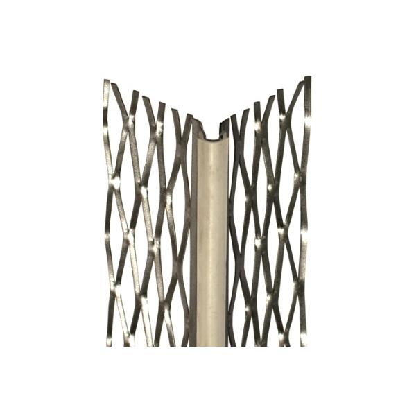 profil d'angle déployé - acier galvanisé + jonc PVC