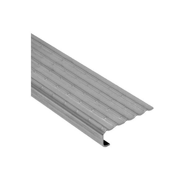 stair nosing profile - stainless steel - glue
