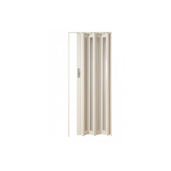folding door - LARYA - glazed - bright white