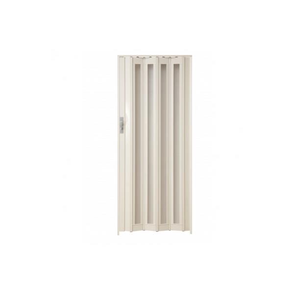 folding door - LARYA - glazed - bright white