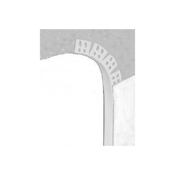 perfil curvo / arcos em pvc para placa