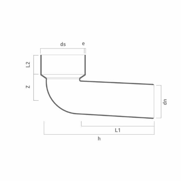 toilet curve  87 ° - PVC pipe - domestic sewage