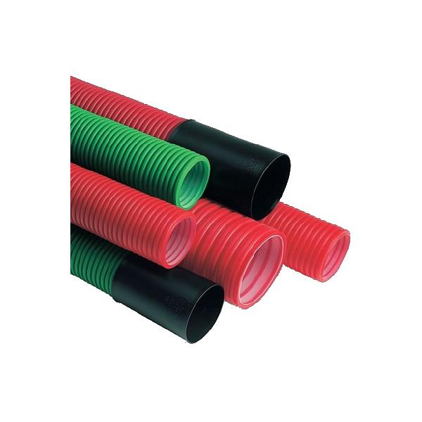 HDPE pipe - WIRING (Red - electricity)