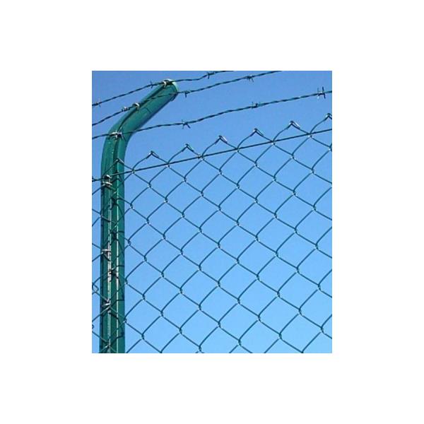 green galvanized barbed wire
