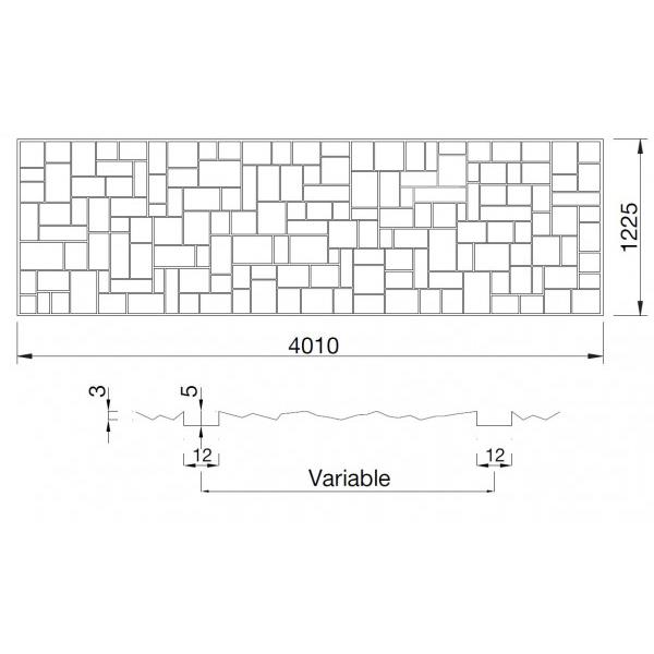 wall stamp - stone 053
