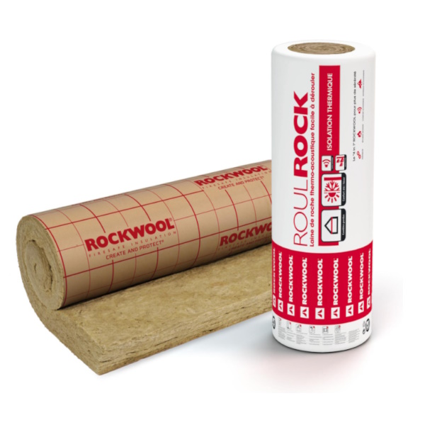 rock wool - roll with paper