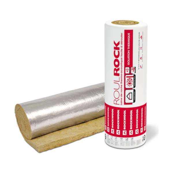 rock wool - roll with aluminum