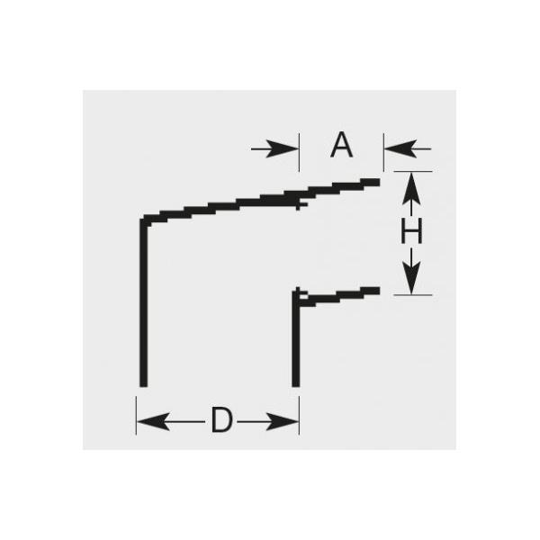 conexão gárgula angular- saída redonda