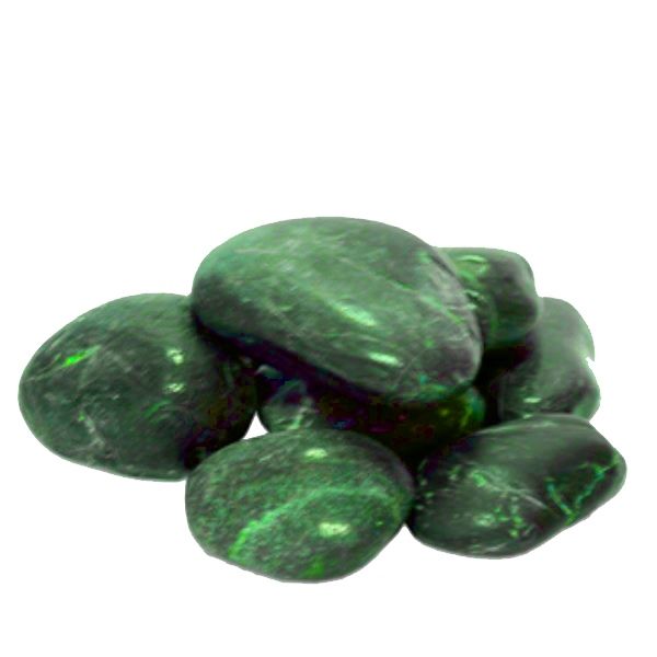 polished pebble - green