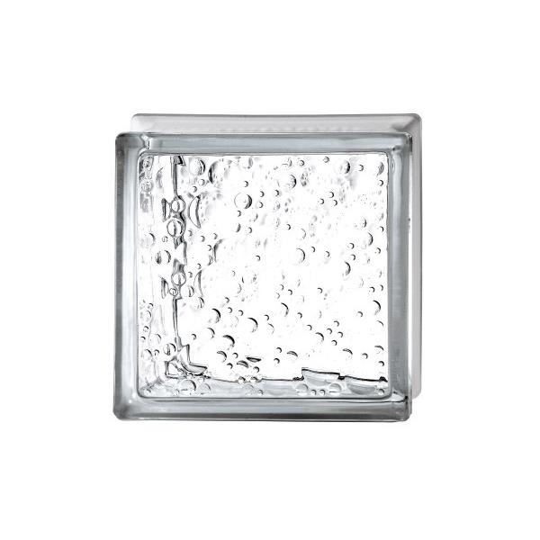 Transparent glass block - drop
