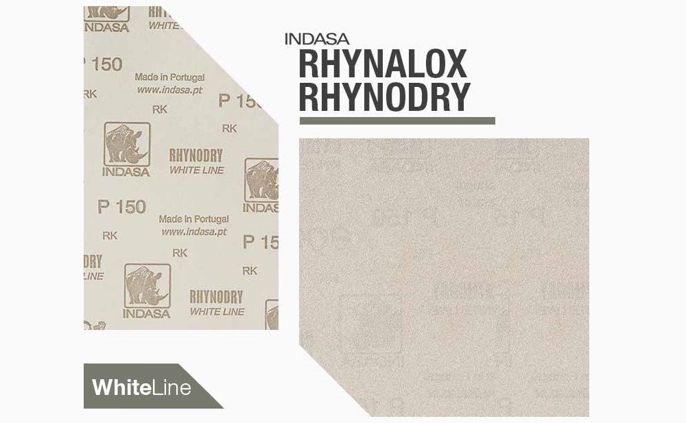 Folhas de Lixa Rhynodry White Line