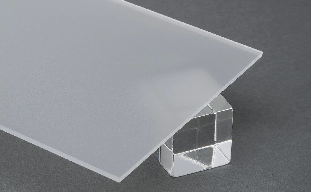 plaque en acrylique coulé mat Crystal - 2 côtés