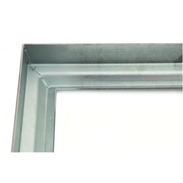 lid without flap, lowered 25mm and ring - galvanized steel