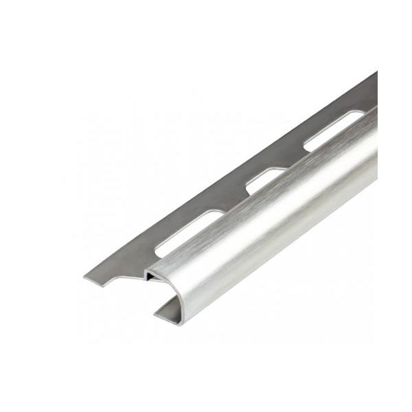 RONDEC-EB brushed stainless steel profile