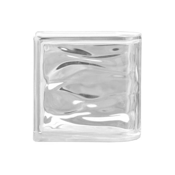 tijolo / bloco vidro aqua reflexos neutro horizontal 1 lado