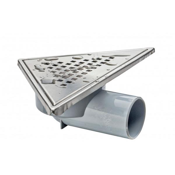 corner drain ABS and stainless steel grill