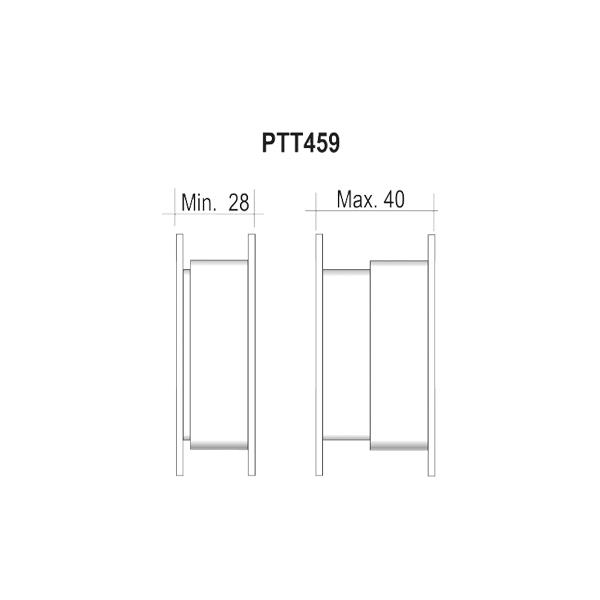 telescopic grille in plastic PT489 and PTT459