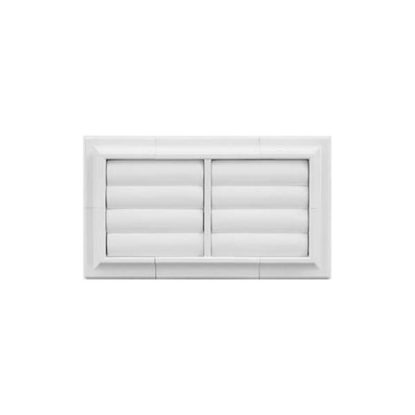 pvc white ventilation grille with gravity fin