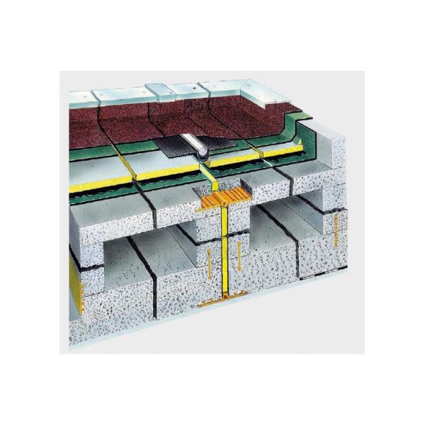 black ribbed expansion joint for bituminous membranes