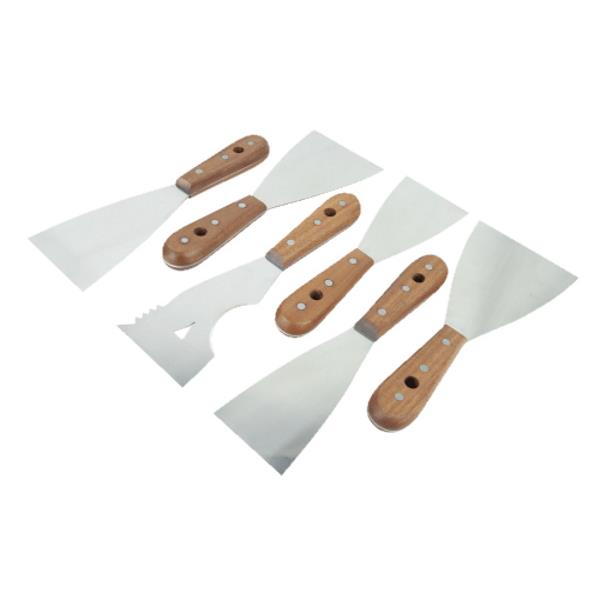 Stainless steel wooden handle spatula kit