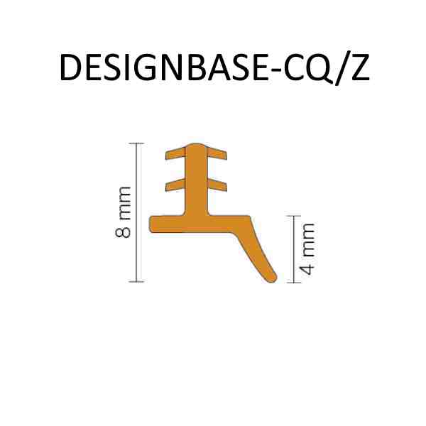 Perfil Rodapé Schluter Designbase-CQ-AE