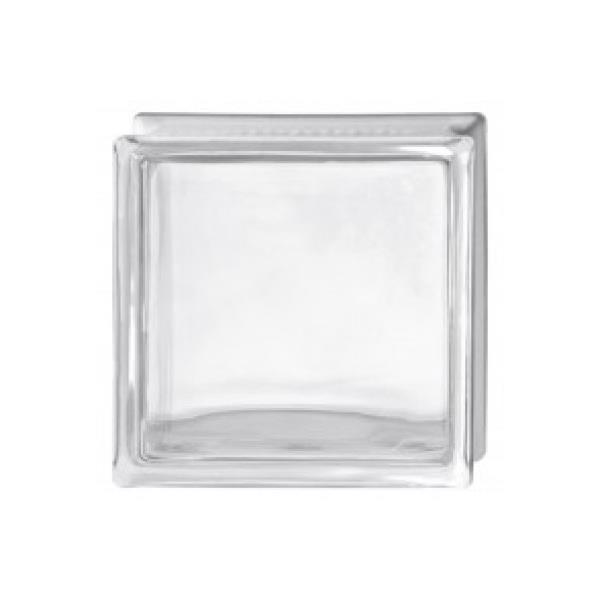 bloque de vidrio transparente liso