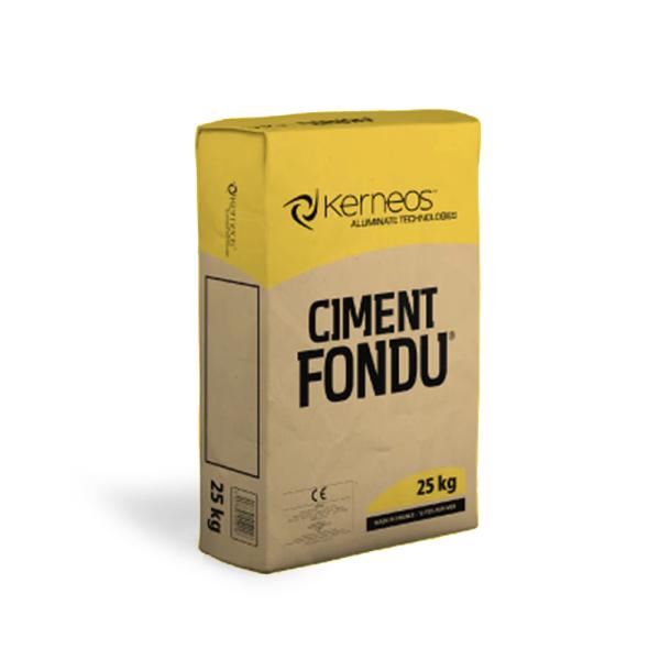 ciment réfractaire - fondu