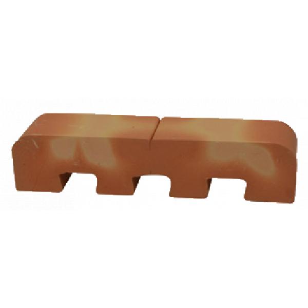 curved toothing brick - halves