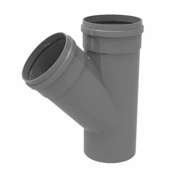 forquilha 45° - tubo pvc saneamento básico sem pressão