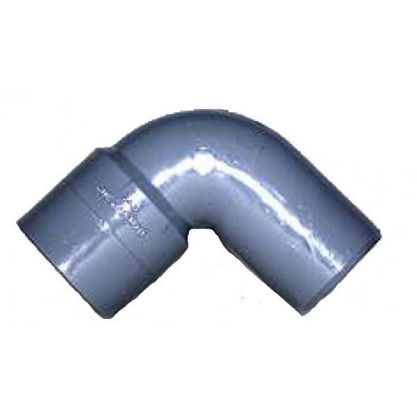 curva 87 °  - tubos de PVC, boca de collar