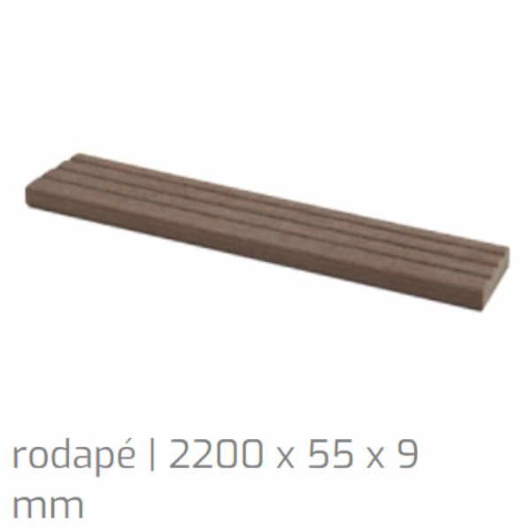  footer board - thermoplastic light wood