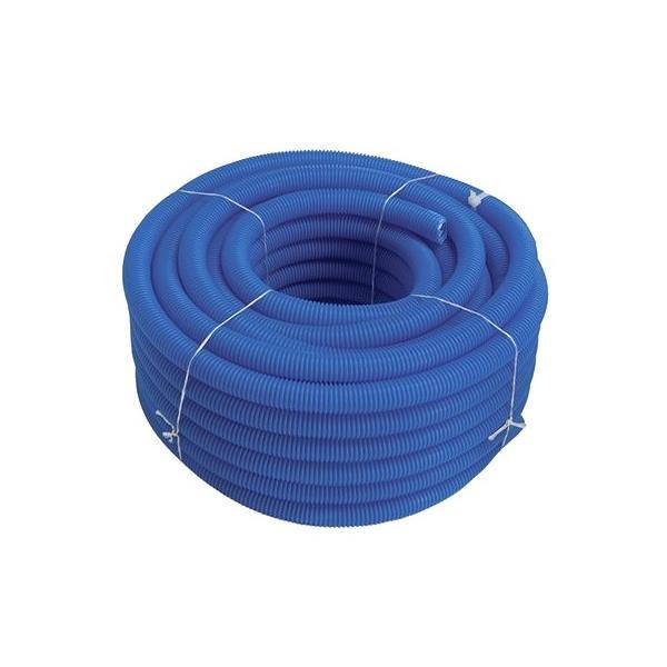 Blue corrugated pipe - cold waters