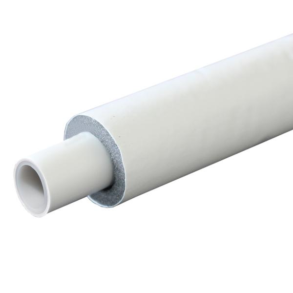 tubo multicapa PE-AL-PEX  + tubo aislante blanco 