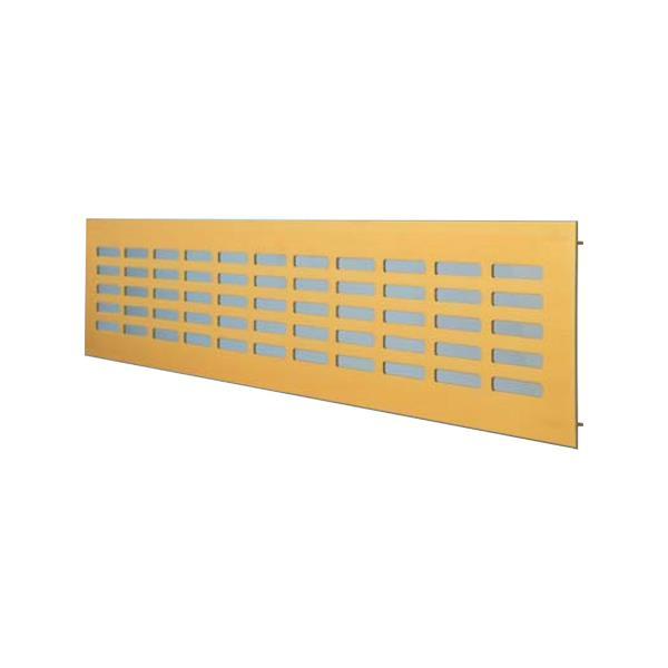 rectangular aluminum ventilation grille, white or gold aluminum