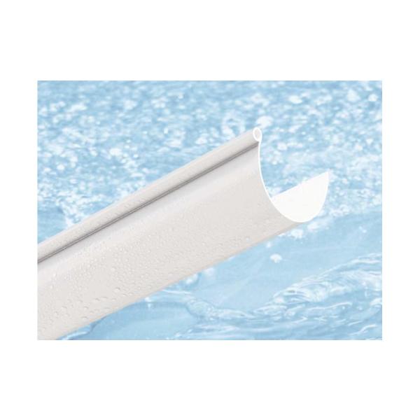 gutter and accessories in PVC model 125 color white