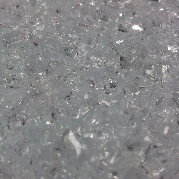 crushed glass transparent